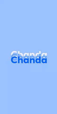 Name DP: Chanda