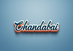 Cursive Name DP: Chandabai