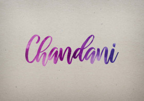 Chandani Watercolor Name DP