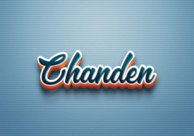 Cursive Name DP: Chanden