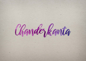 Chanderkanta Watercolor Name DP