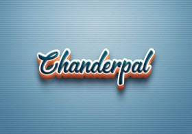 Cursive Name DP: Chanderpal