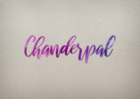 Chanderpal Watercolor Name DP