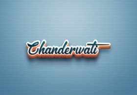 Cursive Name DP: Chanderwati