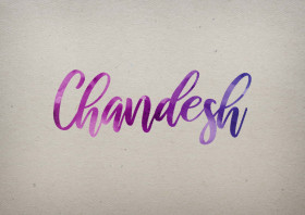 Chandesh Watercolor Name DP