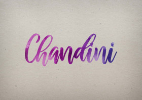 Chandini Watercolor Name DP