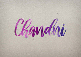 Chandni Watercolor Name DP