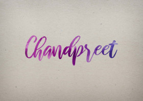 Chandpreet Watercolor Name DP