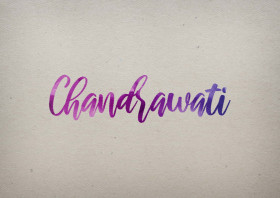Chandrawati Watercolor Name DP