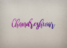 Chandreshwar Watercolor Name DP