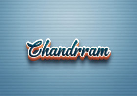 Cursive Name DP: Chandrram