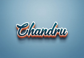 Cursive Name DP: Chandru