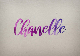 Chanelle Watercolor Name DP