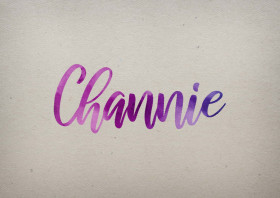 Channie Watercolor Name DP