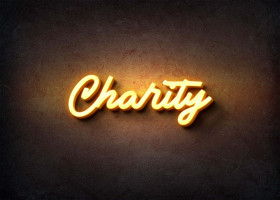Glow Name Profile Picture for Charity