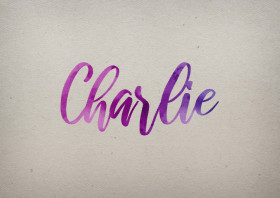 Charlie Watercolor Name DP