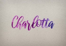 Charlotta Watercolor Name DP