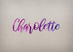 Charolette Watercolor Name DP