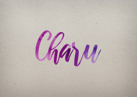 Charu Watercolor Name DP