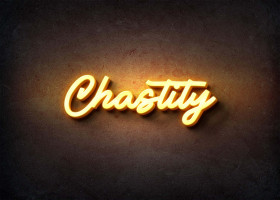 Glow Name Profile Picture for Chastity