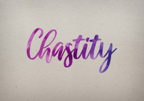 Chastity Watercolor Name DP