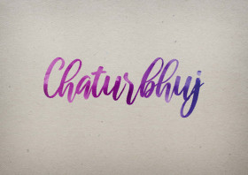 Chaturbhuj Watercolor Name DP