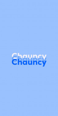 Name DP: Chauncy