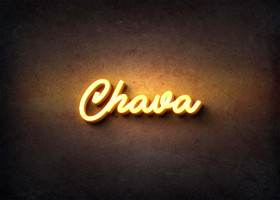 Glow Name Profile Picture for Chava