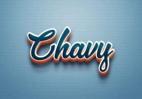 Cursive Name DP: Chavy