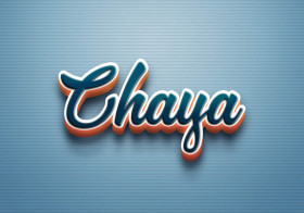 Cursive Name DP: Chaya