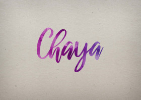 Chaya Watercolor Name DP