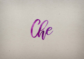 Che Watercolor Name DP