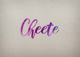 Cheete Watercolor Name DP