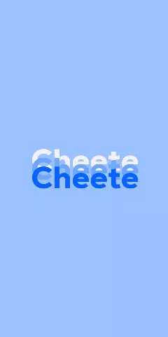 Name DP: Cheete