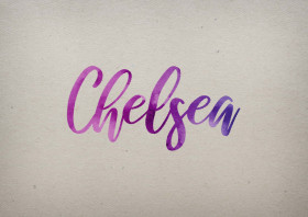 Chelsea Watercolor Name DP