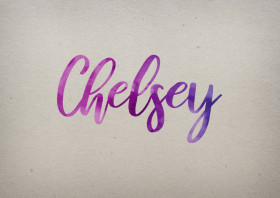 Chelsey Watercolor Name DP