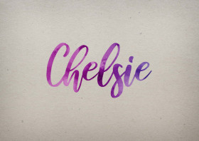 Chelsie Watercolor Name DP