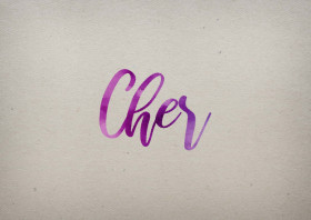 Cher Watercolor Name DP