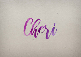 Cheri Watercolor Name DP