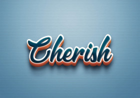 Cursive Name DP: Cherish