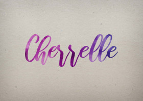 Cherrelle Watercolor Name DP
