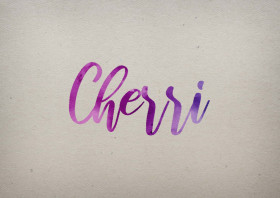 Cherri Watercolor Name DP