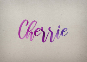 Cherrie Watercolor Name DP