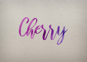 Cherry Watercolor Name DP