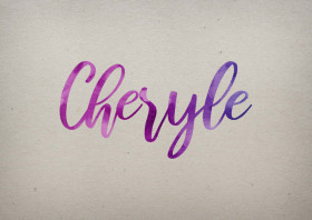 Cheryle Watercolor Name DP