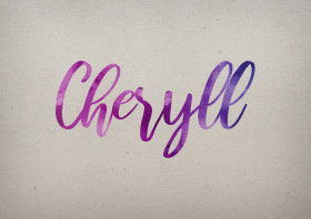 Cheryll Watercolor Name DP
