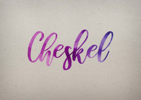 Cheskel Watercolor Name DP