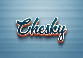 Cursive Name DP: Chesky