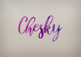 Chesky Watercolor Name DP