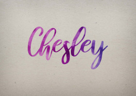 Chesley Watercolor Name DP